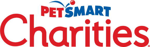 PETSMART Charities logo in blue and red text.