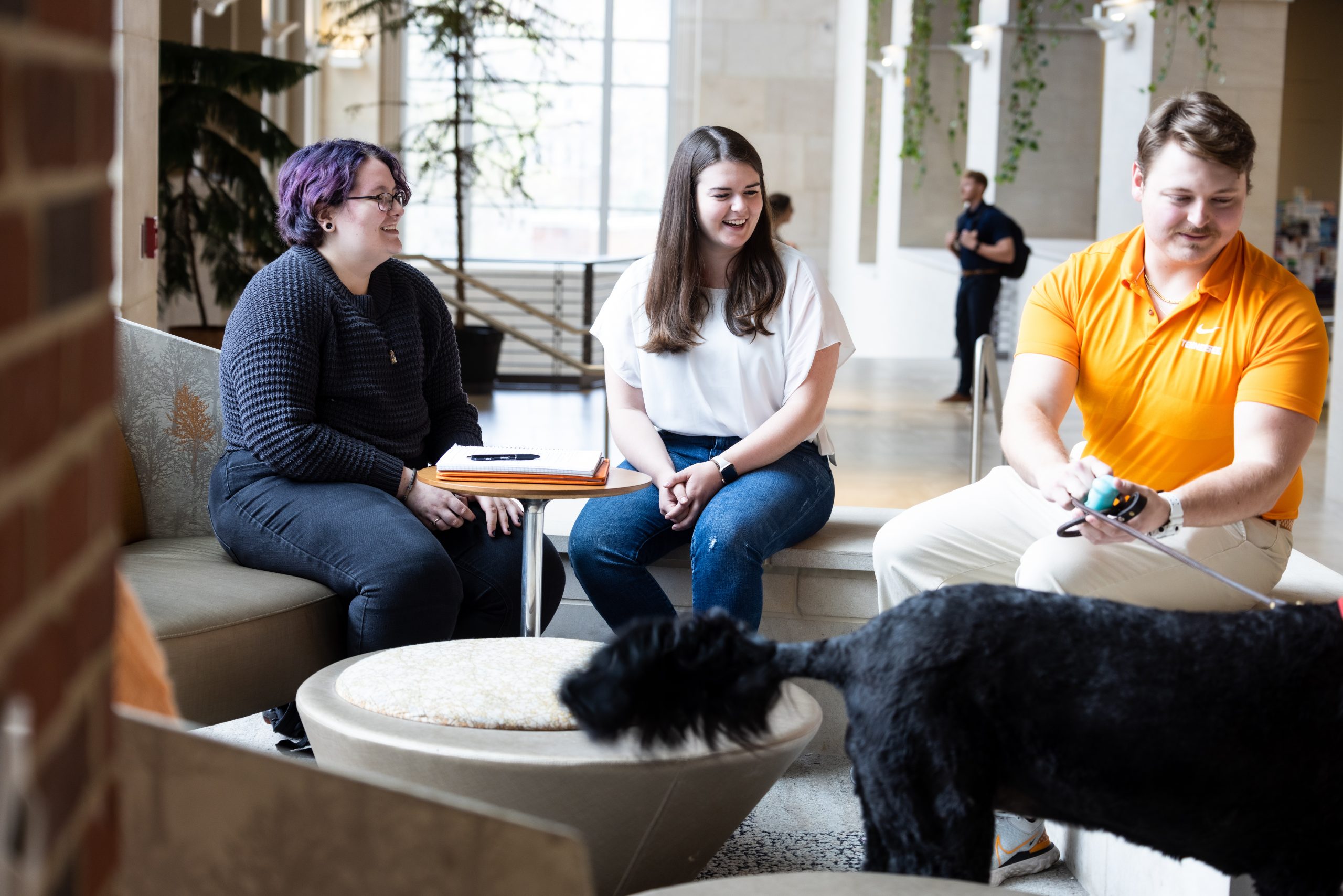 group of social work students sitting on a couch