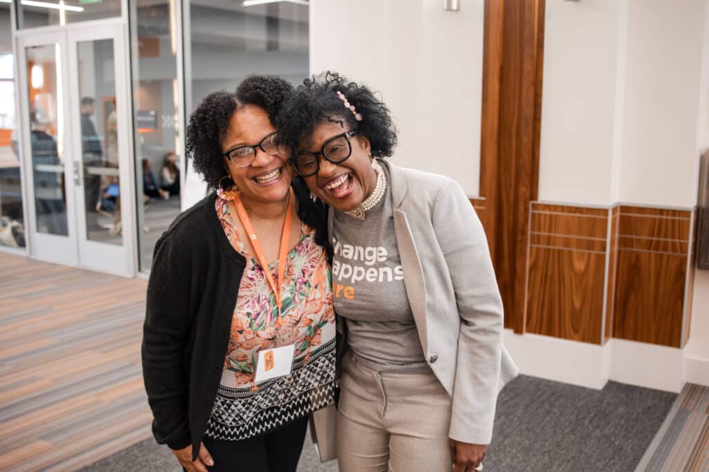 l to r: Kenyette Garrett and Dr. Javonda Williams Moss