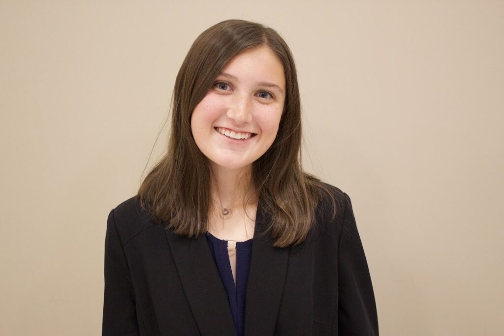 Honor student Caroline Greenholtz