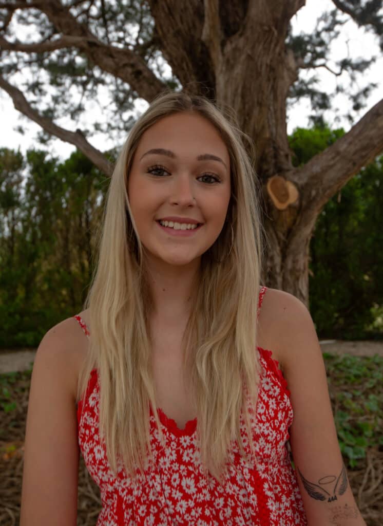 Honor student Vallee Vanover