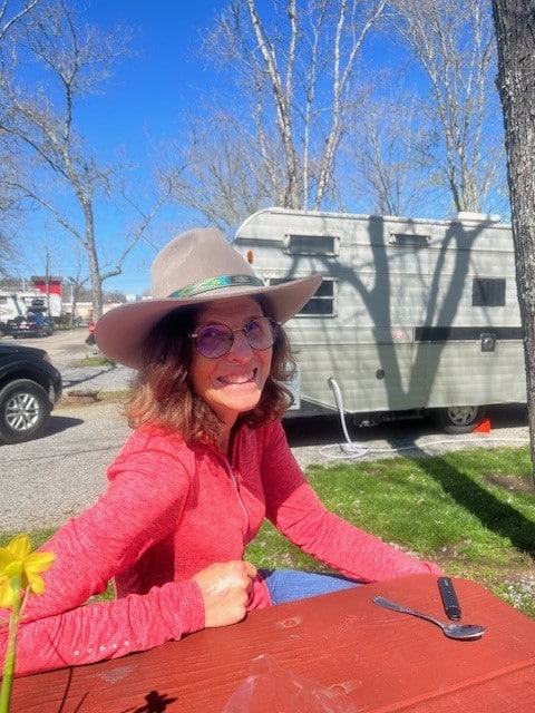 Dr. Teri Abrams camping