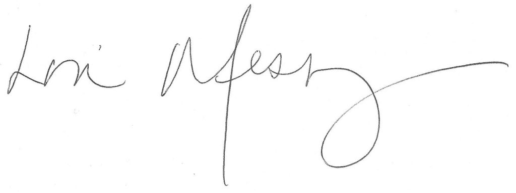 Dr. Lori Messinger signature