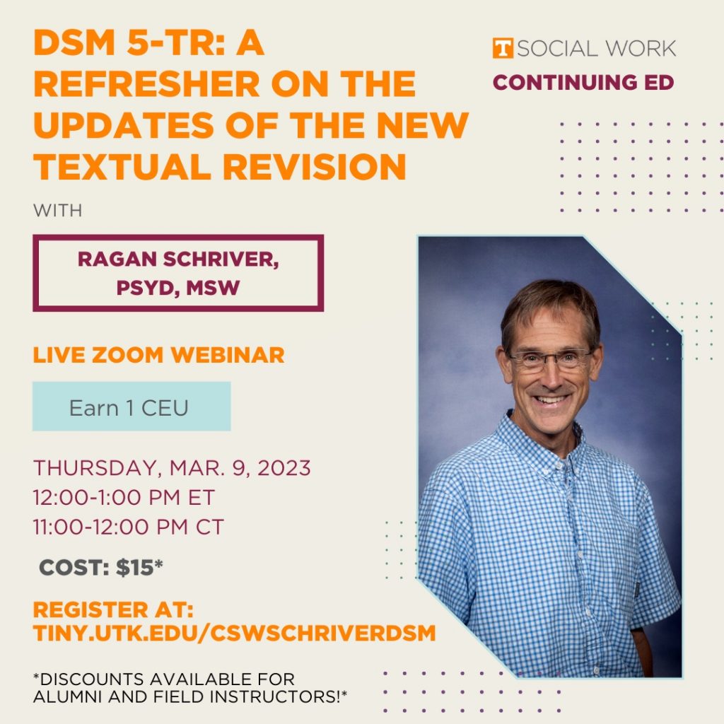 DSM-5 Revision CEU event for social work