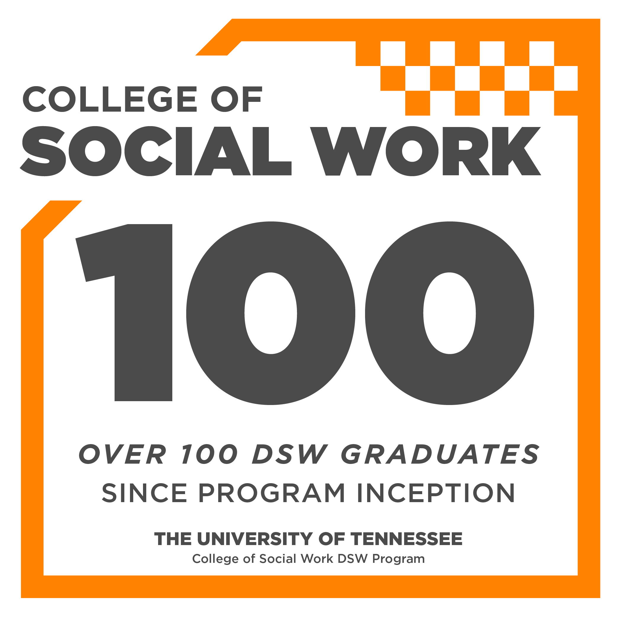 college of social work over 100 DSW graduates since program inception 