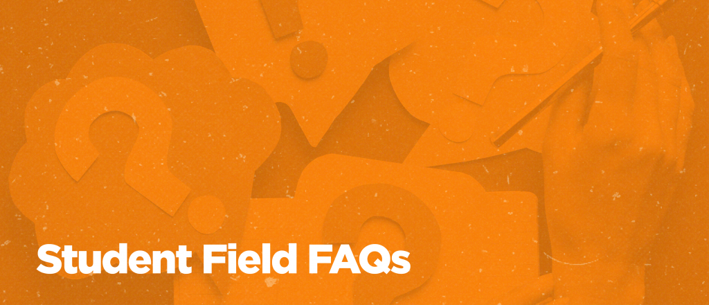 student field FAQ page button
