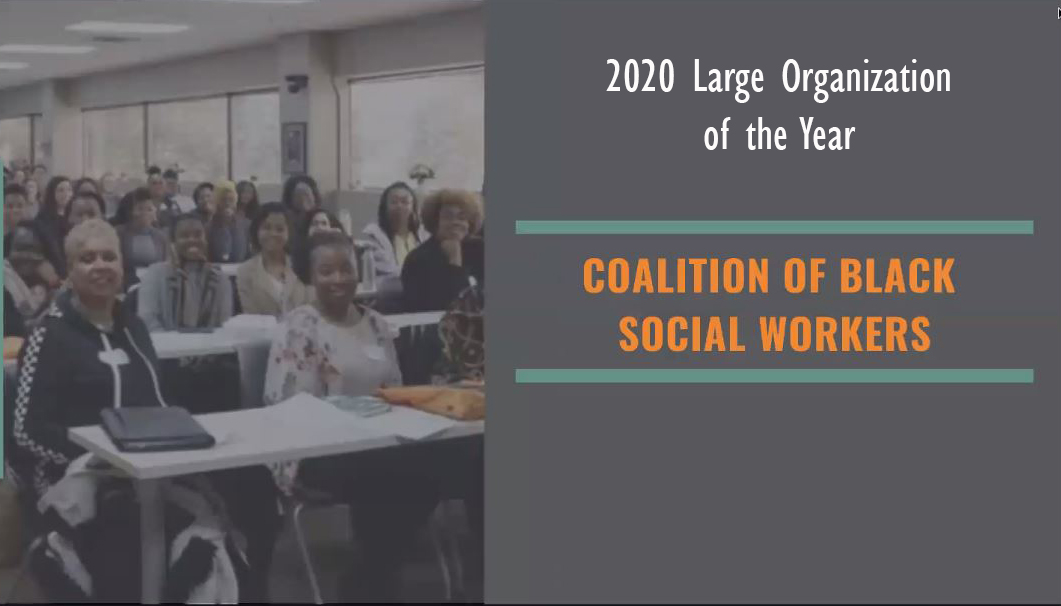Coalition of Black Social Workers wins 2020 Large Organization of the Year Award