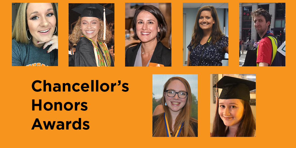 collage of headshot of chancellor's honor students